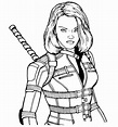 Black Widow Avengers Coloring Pages