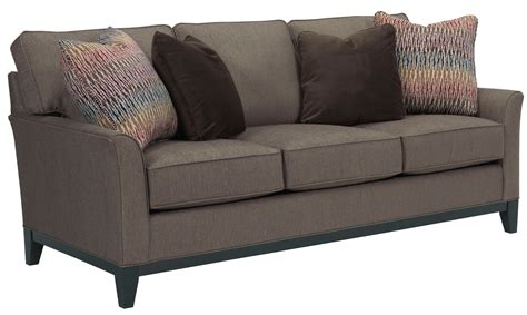 Perspectives Cognac Chenille Fabric Sofa From Broyhill Coleman Furniture