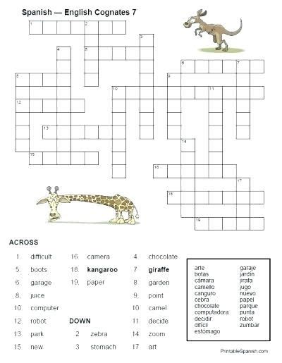 I enjoy crossword puzzles and i love studying spanish but i did not enjoy this book. Pin by Crystal Smith on Activities | Cognates, Spanish ...