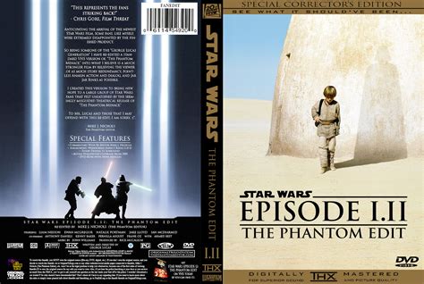 Star Wars Episode Iii The Phantom Edit Custom Dvd Cover