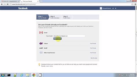 How To Create Gmail And Facebook Account Youtube