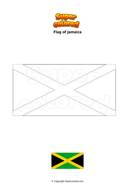 Coloring Page Flag Of Jamaica Supercolored The Best Porn Website