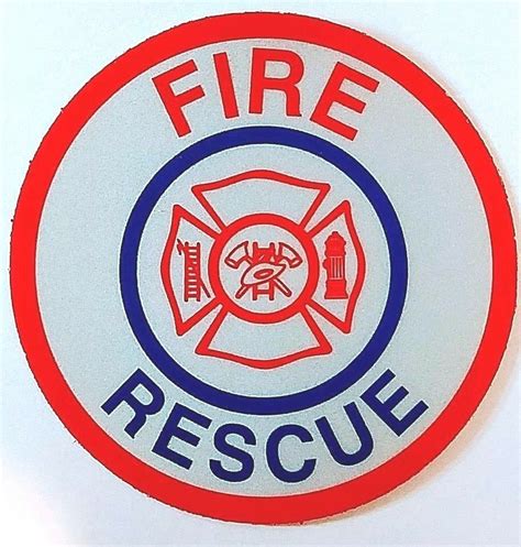 Fire Rescue Fire Helmet Or Vehicle Reflective Decal Ebay Reflective