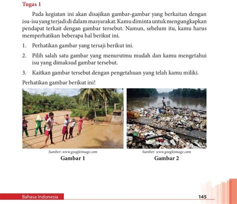 Kunci Jawaban Bahasa Indonesia Kelas 12 Halaman 145 146 Tugas 1 Buku