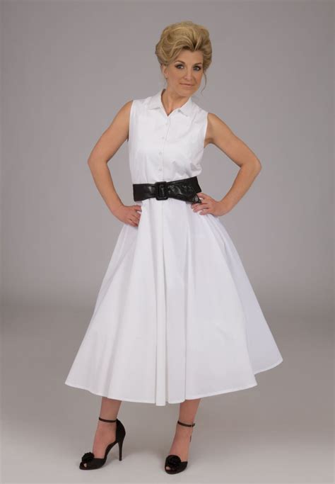 Solid Color Cotton Recollections Retro Dress Dresses Fashion