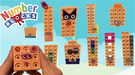 Making Numberblock 21 To 29 Building 20 Club From Mathlink Cubes Youtube