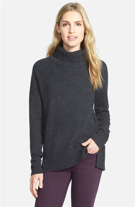 Halogen® Cashmere Turtleneck Sweater Regular And Petite Nordstrom