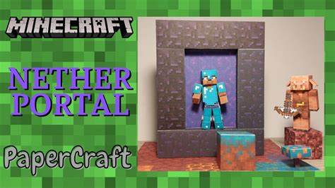 Minecraft Nether Portal Diorama Full Scale Papercraft YouTube