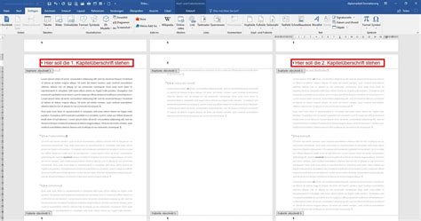Word Automatische Kapitelüberschriften In Kopfzeile Einfügen