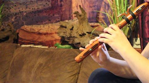 A Customer Playing Last Of The Mohicans With A Merlin C High Spirits Flute Native American