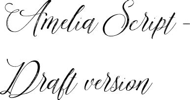This video contains several examples of using amelia script by blessed print. Amelia Script - Draft version Font by Blessed Print ...