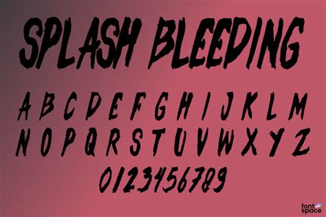 Splash Bleeding Font Afterthem Studio Fontspace