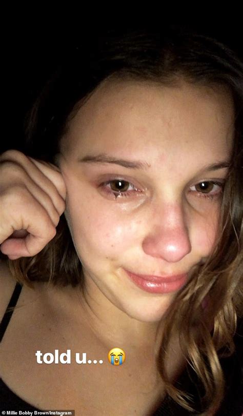 Stranger Things Millie Bobby Brown Breaks Down In Tears After Wrapping