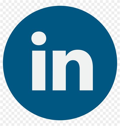 57 571935linkedin Icon Vector Png Linkedin Circle Logo Transparent