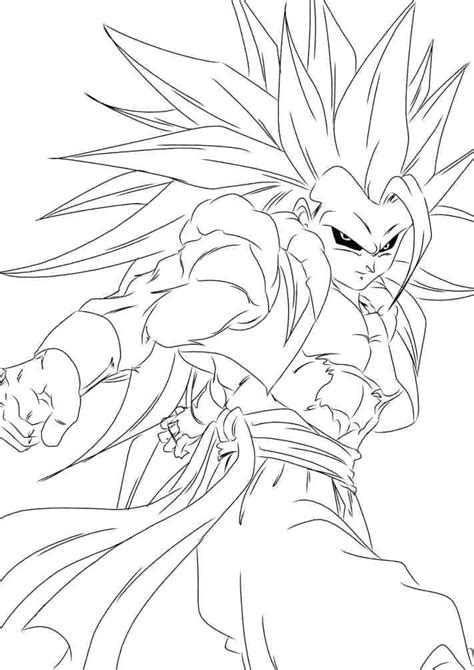 The protagonist of the series is goku, who guards the earth from villains, be it the supernatural androids, intergalactic space fighters or indestructible magical creatures. Goku Super Saiyan 3 Coloring Pages at GetColorings.com ...