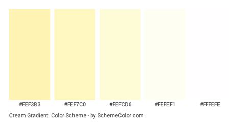 Cream Gradient Color Scheme Cream