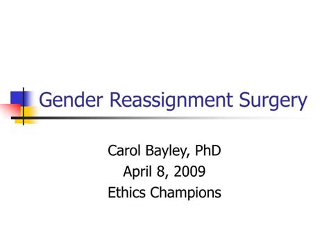 Ppt Gender Reassignment Surgery Powerpoint Presentation Free