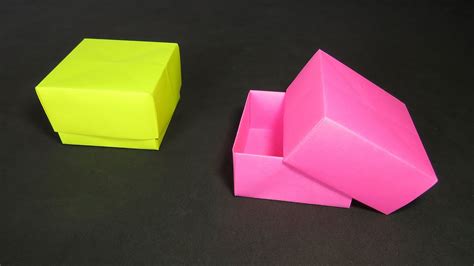 Como Hacer Una Caja De Papel Muy Fácil Caja De Origami Paper Box Youtube