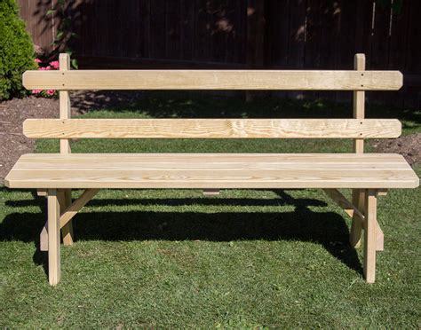 Treated Pine Traditional Garden Bench Wback