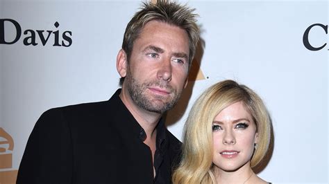 Avril Lavigne And Ex Chad Kroeger Look Oddly Coupled Up At Clive Davis