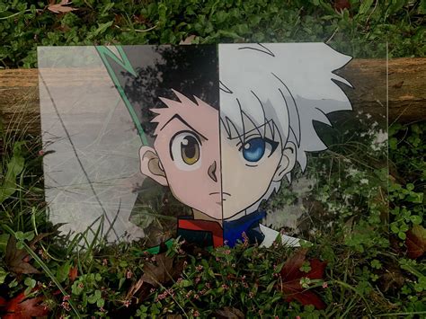 Gon And Killua Hunterpedia Anime Glass Painting Sculpting And Forming
