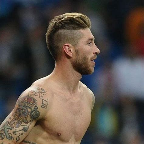 Mohawk Atlético Sergio Ramos Corte De Pelo Modern Mens Haircuts Mens