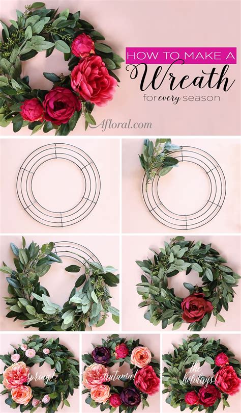 How To Make A Silk Flower Wreath Silk Flower Wreaths Wreath Crafts