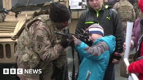 Us Troops Welcomed By Poland Bbc News