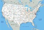 High Detailed United States of America Road Map
