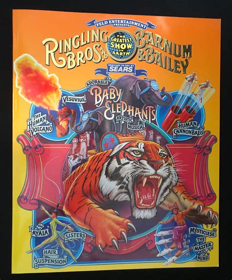 Ringling Brothers Y Barnum Bailey Th Anniversary Circus Etsy