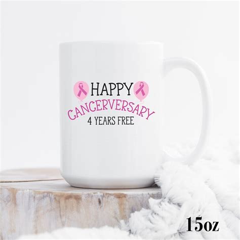Happy Cancerversary Custom Mug Mug Breast Cancer Etsy