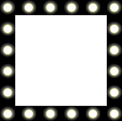 🔥 Free Download Mirror Lights Backstage Black Border Bulbs Frame Public