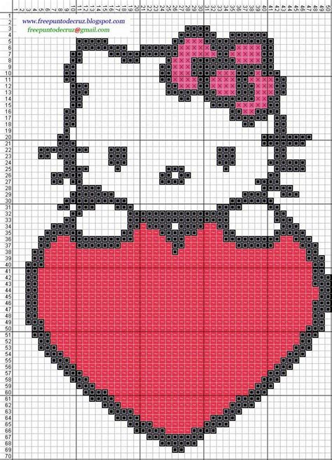 Baúl De Punto De Cruz Hello Kitty