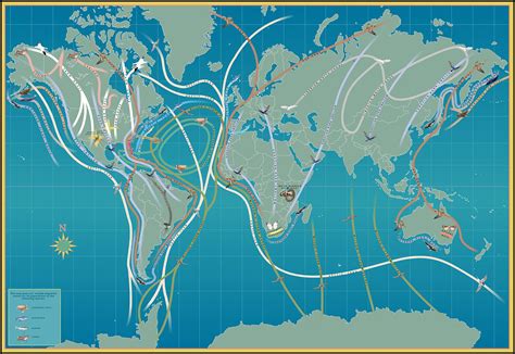 Worldmigrationmap2000 Animal Migration Bird Migration Map Animal