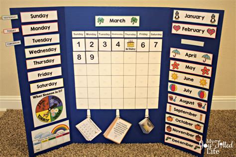 Free Calendar Board Printables Classroom Calendar Preschool Calendar