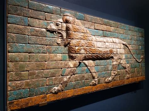 Babylonian Panel With A Striding Lion Teacher Curator