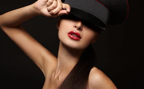 720p free download chicago style red sensual model woman lips seductive femininity