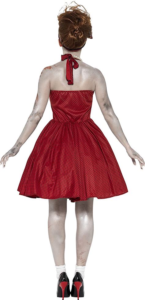El miedo aterrador en la casa oscura y escalofriante se mueve. Disfraz de Rockabilly Zombie para Mujer - 🎃 Dehalloween.es