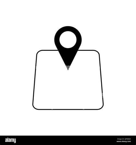 Map Icon Map Pin Icon On White Background Vector Illustration Eps 10