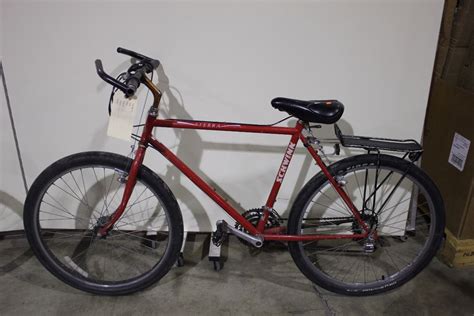 2 Bikes Red Giant Mountain Bike And Red Schwinn Hybrid Bike