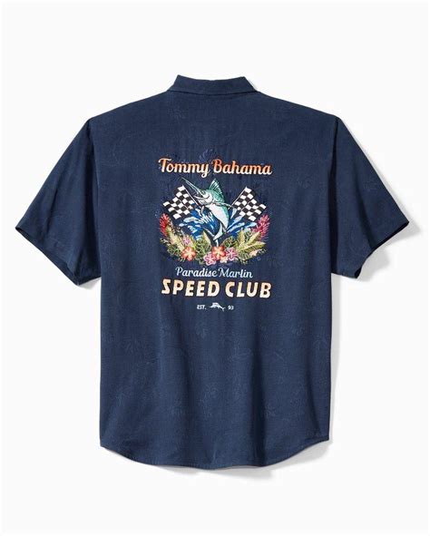 Tommy Bahama Marlin Speed Club Silk Camp Shirt In Blue For Men Lyst