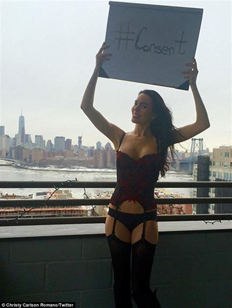 Christy Carlson Romano Strips After Losing Fifty Shades Of Grey Bet