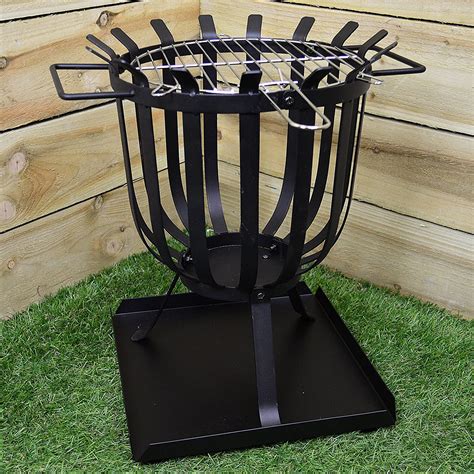 Gardeco Garden Brazier Wood Burner With Barbecue Grill