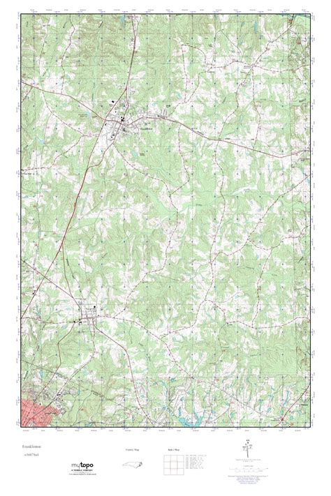 Mytopo Franklinton North Carolina Usgs Quad Topo Map
