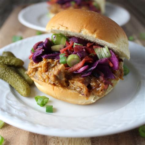Bbq Pulled Pork Sliders With Tangy Warm Cabbage Slaw Taste And See