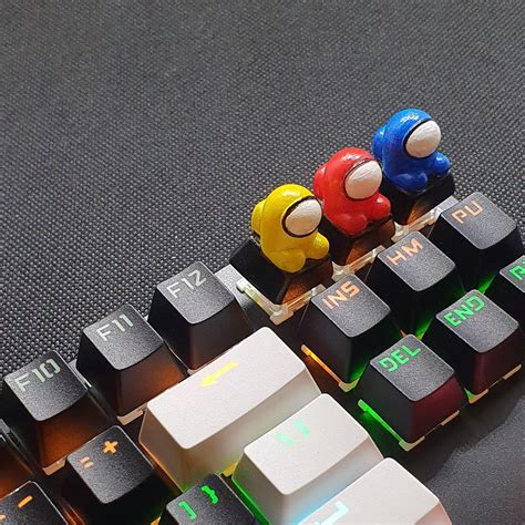 Artisan Custom Keycaps Keyboard Among Us Character Game Etsy Ireland
