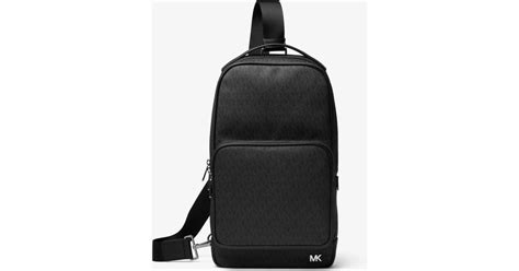 Michael kors sling crossbody bag only worn a few times. Lyst - Michael Kors Jet Set Logo Sling Pack in Black for Men