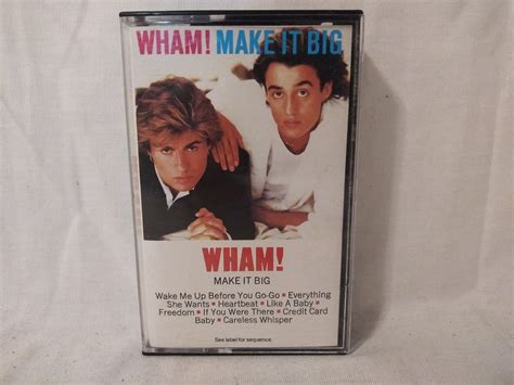 Wham Make It Big Great Sounding Cassette Tape 1984 George Etsy In