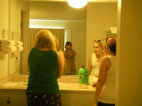 Getting Ready In The Motel Room My Mom Me And Heather Get Flickr