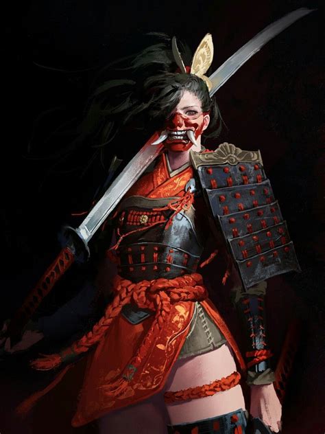 Female Character Design Character Concept Concept Art Female Samurai